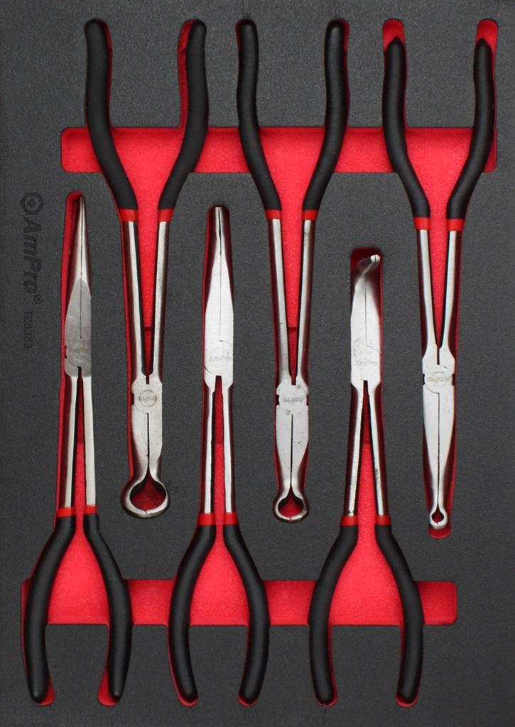 6PC CARDED LONG REACH PLIERS