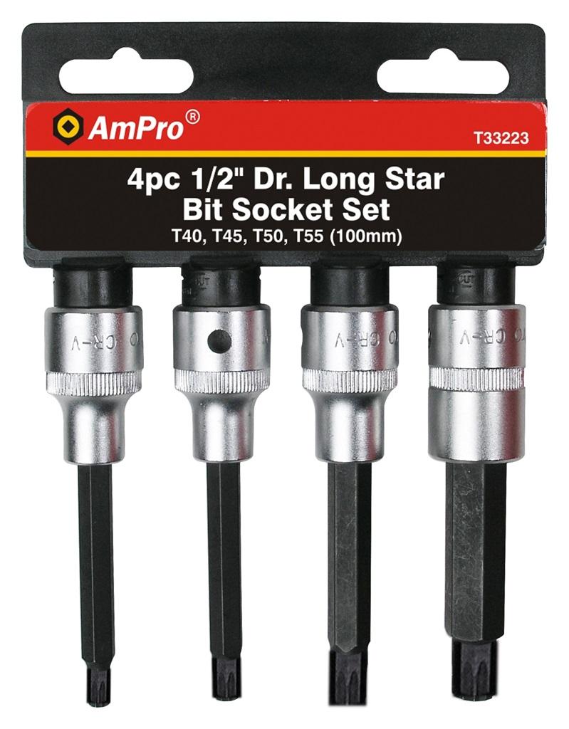 4PC 1/2 STAR BIT SET (100MM)