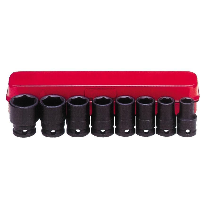 IMPACT SOCKET SET 8P SAE