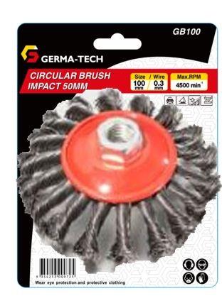 BRUSH KNOTTED BEVEL 100MM