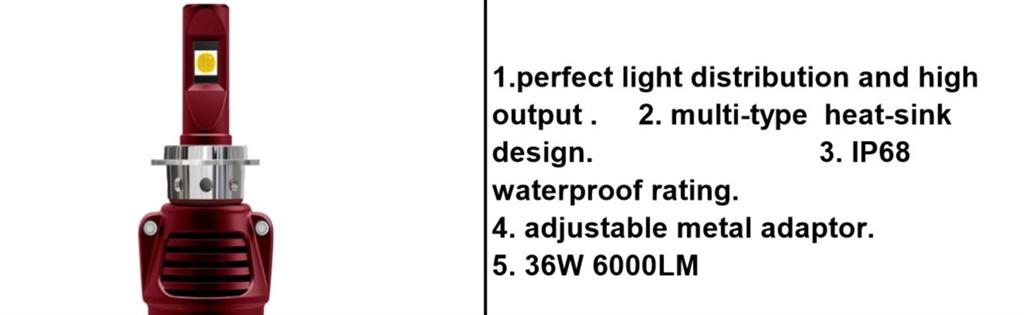 LIGHT GLOBE Q3 H7 36W 6000LM