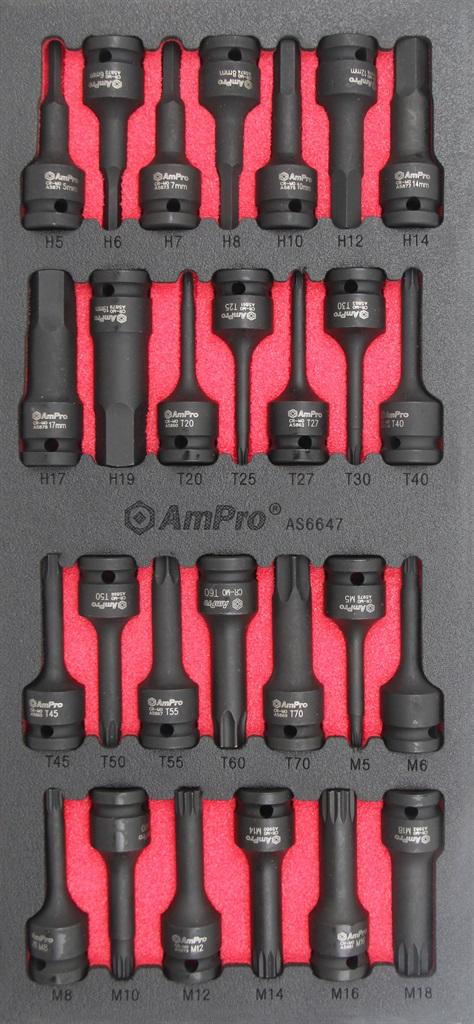 CARD 27P 1/2 IMPACT BIT SOCKET