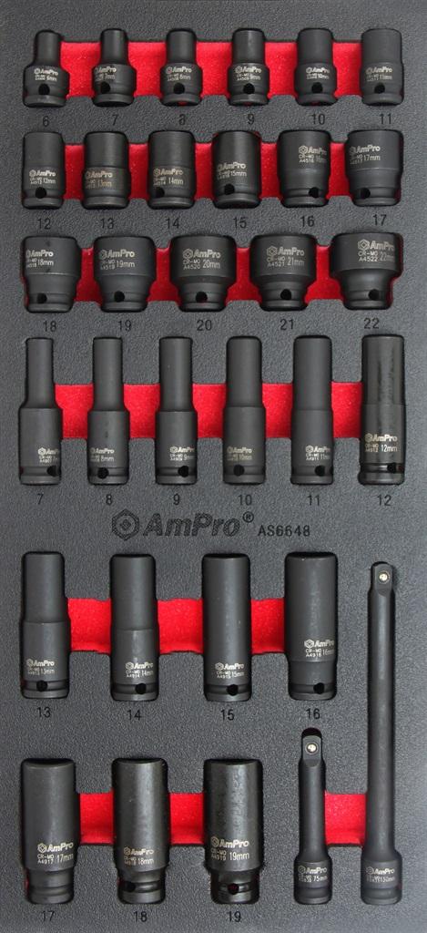 CARD 32P 3/8IMPACT DEEP SOCKET