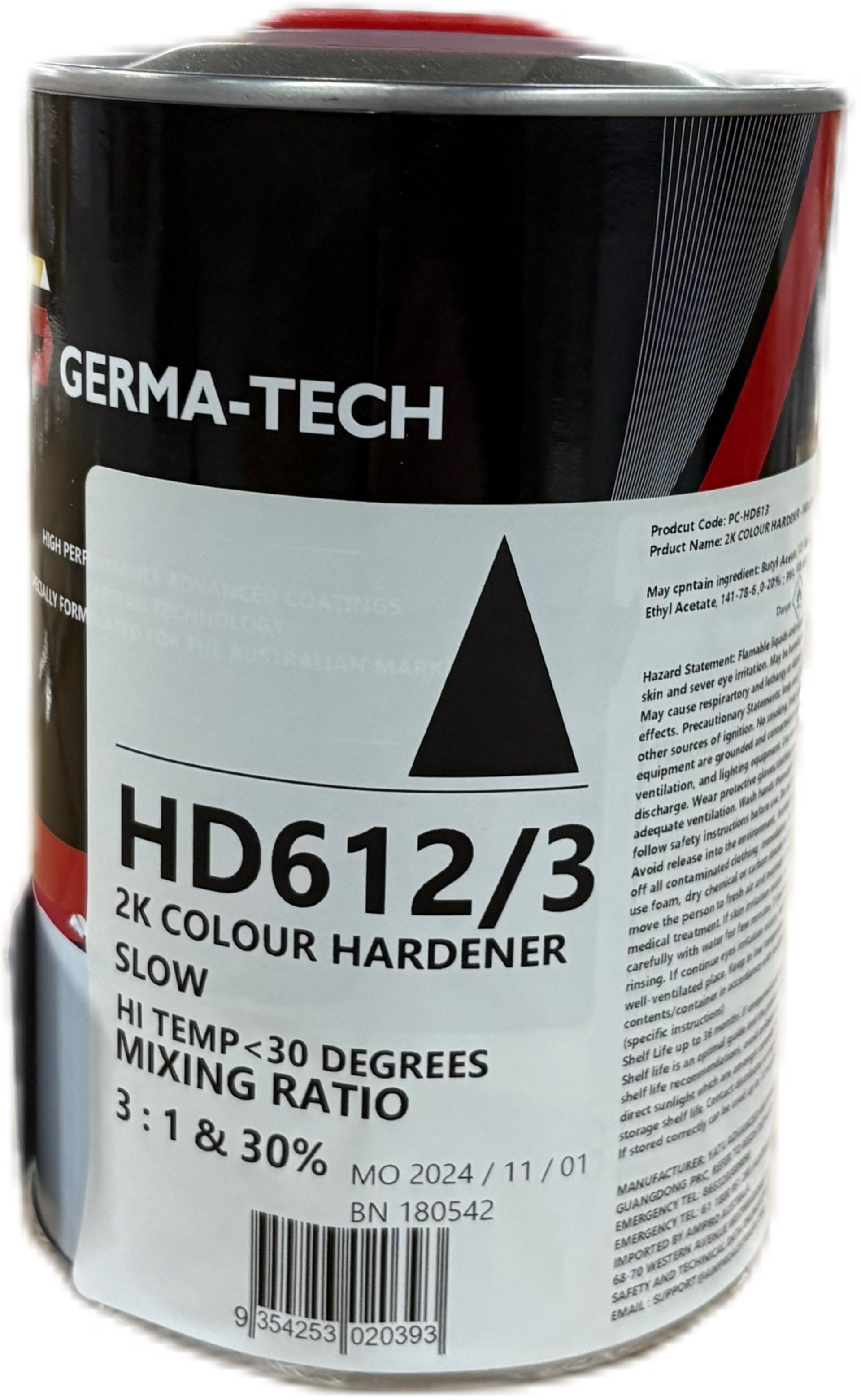 2K COLOUR HARDENER - SLOW 3:1