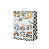 MED MONSTER TRUCK GIFT BAG 18X23X10CM