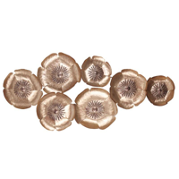 PERSEPHONE METAL GOLD WALL ART 113X52.5X9.5CM