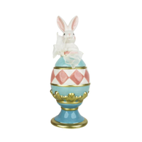 CERAMIC 13.5X37CM EASTER CANDY JAR
