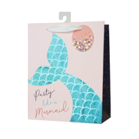 MED PARTY LIKE A MERMAID GIFT BAG 18X23X10CM