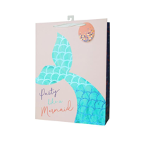 XLRG PARTY LIKE A MERMAID GIFT BAG 31X42X12CM