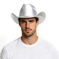 SILVER COWBOY HAT