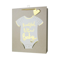 JUMBO BEAUTIFUL NEW BABY GIFT BAG 40X50X15CM