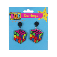 RUBIKS CUBE EARRINGS