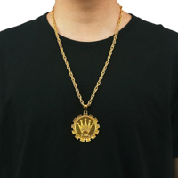 CROWN MEDALLION NECKLACE
