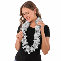 METALLIC SILVER LEI