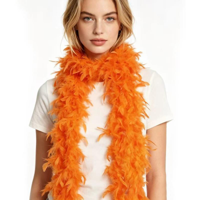 150CM FEATHER BOA-ORANGE