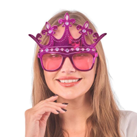METALLIC CROWN GLASSES