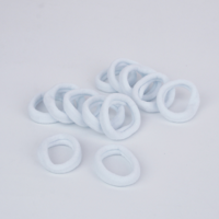 12PK ELASTIC HAIR BANDS-WHITE