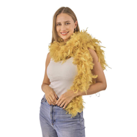 150CM FEATHER BOA-GOLD