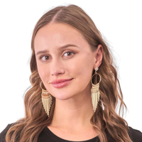 GOLD ART DECO EARRINGS