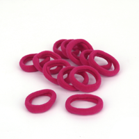 12PK ELASTIC HAIR BANDS-PINK