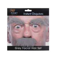 GREY EYEBROW & MOUSTACHE