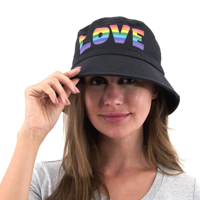 RAINBOW LOVE BUCKET HAT
