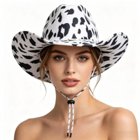 COW PRINT COWBOY HAT