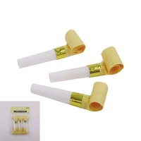 6 YELLOW PARTY BLOWOUTS