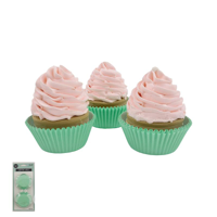 100 MINT PAPER CUPCAKE LINERS