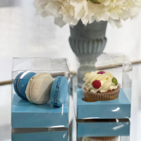 4PK CLEAR CUPCAKE BOX  9X9X9CM