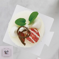 12 WHITE 9CM SQUARE CAKE BOARDS