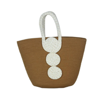 SUMMER TOTE W/CIRCLE DETAIL
