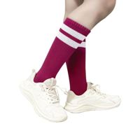 40CM PINK STRIPE KNEE HIGH SOCKS