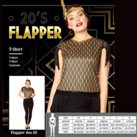 20'S FLAPPER T-SHIRT SIZE S