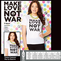 MAKE LOVE NOT WAR SIZE S