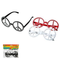 BLINGED PEACE SIGN GLASSES