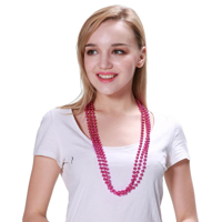 3PK 80CM PARTY NECKLACE-PINK