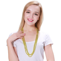 3PK 80CM PARTY NECKLACE-GOLD