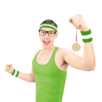 HEADBAND & 2PK WRISTBAND-GREEN