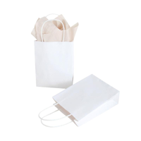 4PK MED WHITE KRAFT BAG (15X6X20CM)