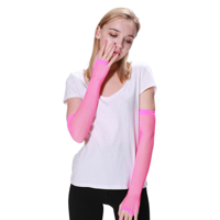 FISHNET GLOVES-PINK