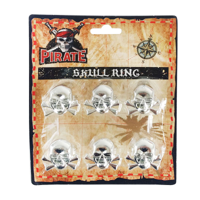 6PK SKULL RINGS
