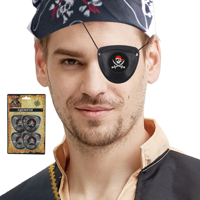 4PK PIRATE EYE PATCH