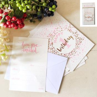 8PK 1ST BIRTHDAY INVITATION CARDS