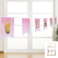 PINK BABY SHOWER BUNTING