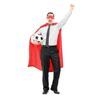 120CM TEAM SUPPORTER CAPE-RED
