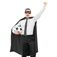120CM TEAM SUPPORTER CAPE-BLACK