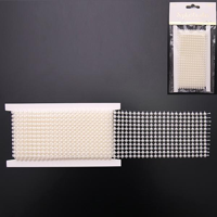 1M METALLIC & WHITE RIBBON
