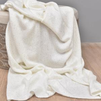 RAPHAELA SEQUIN WHITE THROW