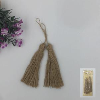 10CM LINEN HESSIAN TASSEL